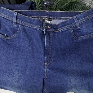 VENUS High Rise Classic Dark Wash Denim Jeans